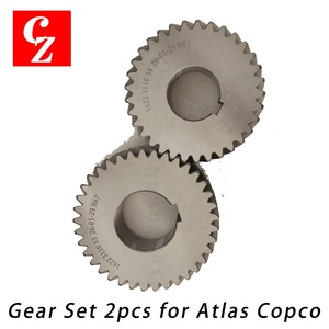 Nouvel ensemble de pignons OEM pour compresseur d'air Atlas Copco 1622311033 1622311034 de haute qualité 1622-3692-04 1622-3692-03 2 pièces - Product Image 1
