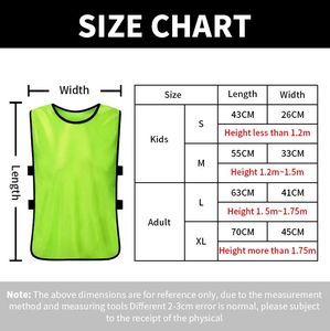 Rompi Latihan Atletik Anak Remaja Dewasa Bahan Nilon Mesh untuk Pertandingan Tim, Jersey Latihan Basket, Rompi Latihan Sepak Bola - Product Image 4
