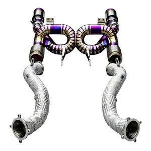 Vortex Titanium Exhaust for McLaren 720S Straight Pipe Catback Shielded Downpipe Premium Dual Loop Full <b>Kit</b> - Product Image 1