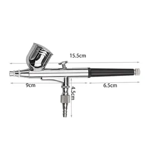 Gravity Dual-action Mini Airbrush <b>Paint</b> Nail Spray Gun Makeup <b>Paint</b> <b>Set</b> Face Tattoo Art Beauty Inkjet Car Repair DIY Tool - Product Image 3