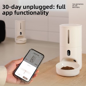 Comedero Automático de Porcelana Meoof Miao <span class=keywords><strong>Dandan</strong></span> para Perros y Gatos con Dispensador de Porciones Temporizadas, Cámara y Funciones Interactivas - Product Image 4