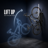 Support mural vertical pivotant pour vélo, élévateur de vélo pour garage de stationnement