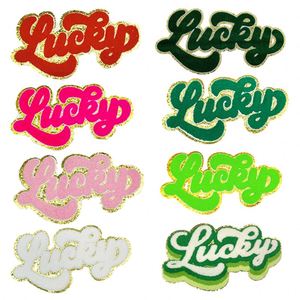 Nuevo Parche Termoadhesivo Grande y Colorido de Chenilla Bordada con Purpurina de San Patricio para Camisetas y Sudaderas - Product Image 1