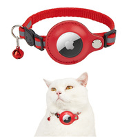 Collier de localisation réfléchissant personnalisé pour animaux de compagnie Article anti-perte pour chat avec traqueur pour animaux de compagnie Airtag Collier de localisation de voyage en plein air