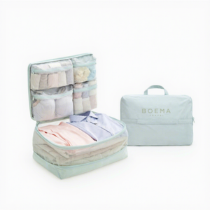 Sac de compression multifonction 5-en-1 : ensemble de rangement de voyage moderne et minimaliste pour vêtements, avec rangement portable par couches - Product Image 3
