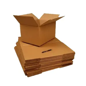Custom print lightweight 32 ECT shipping carton boxes 44 ECT moving double corrugated cardboard boxes