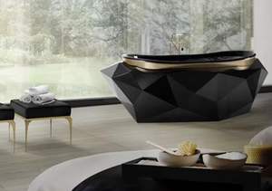 Portugal Lumière Baignoire De Luxe <span class=keywords><strong>Grande</strong></span> Unité <span class=keywords><strong>Italienne</strong></span> Minimaliste Villa Salle De Bains Diamant Baignoire Autoportante - Product Image 3