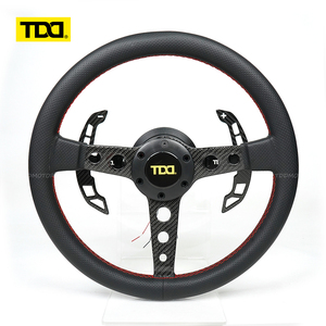 Palettes de changement de vitesse magnétiques en fibre de carbone TDD, compatibles avec la plupart des voitures, à dégagement rapide, style court - Product Image 1