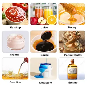 Hzpk Piston dầu gội Mỹ phẩm Lotion chai nhỏ mật ong bán tự động ngang khí nén chất lỏng dán điền giá máy - Product Image 5