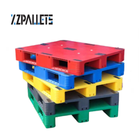 Palette en plastique industrielle robuste de qualité alimentaire Xzpallets Euro à surface plane, à entrée 4 directions