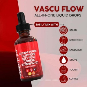 Gotas Líquidas Orales de 60 ml con Pimienta de Cayena, Bayas de Espino Blanco, Vitamina D3 K2, Raíz de Remolacha y Cúrcuma, Suplementos Naturales Orgánicos Veganos para Adultos - Product Image 2