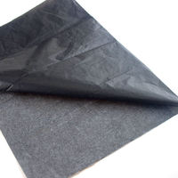 Papier de soie noir avec logo personnalisé, papier d'emballage recyclé pour les fleurs et l'emballage des fleuristes