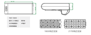 แบตเตอรี่จักรยานไฟฟ้าแบบติดตั้งด้านหลังปรับแต่งได้ 13AH 1500W 5C Discharge 36V 48V รองรับแบตเตอรี่ลิเธียมไอออนแบบชาร์จได้ - Product Image 4