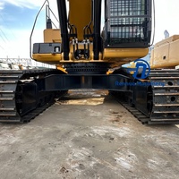 Excavatrice sur chenilles d'occasion Caterpillar CAT349D2L 49 tonnes du Japon, moteur PLC, boîte de vitesses, pompe hydraulique, roulement, puissance 305KW