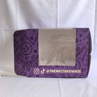 Boîte à gâteau de sushi personnalisée en carton alimentaire avec fenêtre PET 10x10x8 pouces, recyclable, pour vente en gros