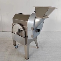Bestverkochte elektrische snijmachine voor aardappelen, uien, komkommers, wortelen, wortelgroenten, fruit en groentechips.