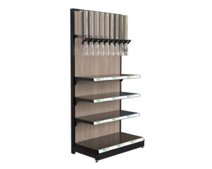 Étagères de supermarché multifonctionnelles OEM personnalisées avec rails porte-étiquettes, présentoir métallique pour la gestion des prix de détail - Product Image 3