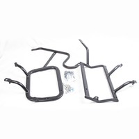 Convient pour QJMOTOR 750 cadre latéral de la moto support en acier au carbone boîte latérale droite cachant support de tuyau d'échappement