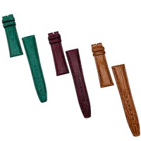 Meistverkauftes 18 19/20/22/21mm Weiches Lederarmband Uhrenarmband aus Haifischleder für Apple Samsung Smartwatch Serie