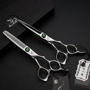 SHENQISHI 5.5 <span class=keywords><strong>6.0</strong></span> pollici ergonomico manico taglio di <span class=keywords><strong>capelli</strong></span> forbici giappone 440C in acciaio inox forbici per <span class=keywords><strong>capelli</strong></span> affilati - Product Image 6