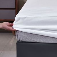 Protège-matelas en PVC, housse de coussin, design ajusté, style volanté, simple, 300 fils, respirant
