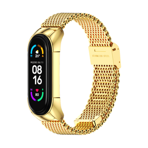 Correas de reloj de acero inoxidable de lujo de buena calidad Acero Para Smart <span class=keywords><strong>Band</strong></span> para <span class=keywords><strong>Mi</strong></span> 3 4 5 <span class=keywords><strong>6</strong></span> <span class=keywords><strong>Correa</strong></span> Accesorios - Product Image 6