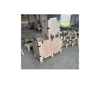 Boîtes de stockage logistique pliables en contreplaqué pour l'exportation internationale et le transport domestique, recyclables