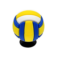 Vente en gros personnalisée 3D pvc bricolage sabot sandale balle accessoires de sport décorations de chaussures football baseball breloques de chaussures pour enfants