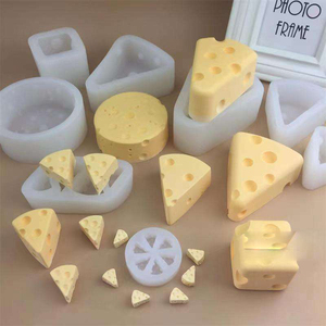 Nouveauté tendance, moule en silicone 3D en forme de fromage, fournitures de décoration de gâteaux de pâtisserie DIY, moule en silicone pour bougie - Product Image 6