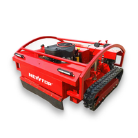 Mesin Pemotong Rumput Robotik GPS RTK 22HP 764cc Lebar Pemotongan 800mm Tinggi Pemotongan 30-150mm Penghindaran Rintangan Multi-Sensor untuk Area Luas