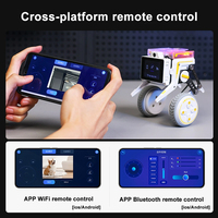Kit électronique de voiture robotique Rider-Pi AI avec écran IPS, module Raspberry Pi CM4 intégré, IMU intégré, prend en charge l'interaction vocale ChatGPT