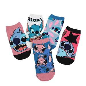 Kaos Kaki Wanita Motif Kartun Anime Laris Manis, Musim Panas, Bernapas, Nyaman, Model No-Show Slip-on - Product Image 5