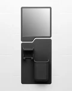 ที่วางแปรงสีฟันในห้องน้ำที่วางยาสีฟัน,กระจกแต่งหน้าซิลิโคนกันน้ำกระจกป้องกันหมอก