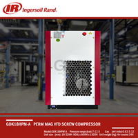 Ingersollrand GardnerDenver Compresseur industriel GDK18KWHPM Source d'alimentation CA avec compresseur d'air Perm Mag VFD