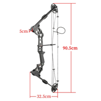 Ensemble d'arc à poulies Junxing Long Claw X8, kit complet abordable, 20-70 lbs réglable, 320 FPS, disponible pour droitiers/gauchers