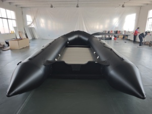 Bateau à rames gonflable léger durable de 6-10m pour 6-10 personnes pliant la conception de PVC pour la dérive stable de lac et de rivière - Product Image 5