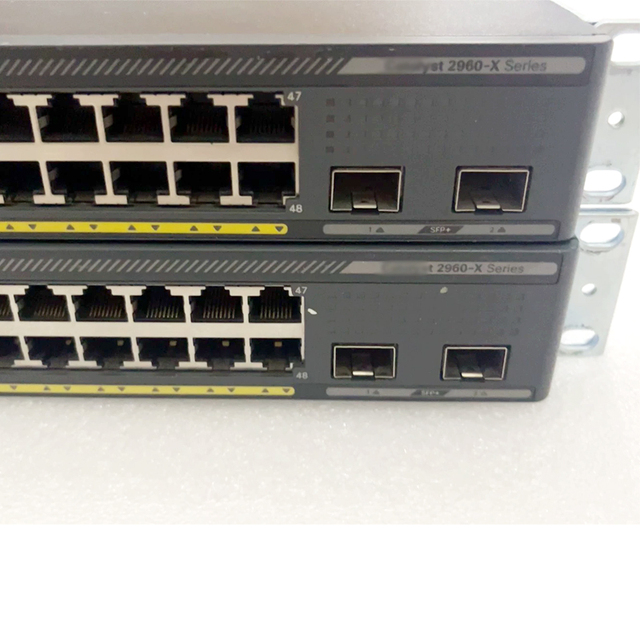 Used Original Switch 2960-X 48 GigE PoE 370W, 2 X 10G SFP+, LAN Base.WS-C2960X-48LPD-L Provide test Reports Original USED