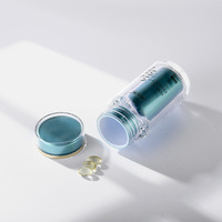 Flacon Médical Vide en Plastique Transparent de Luxe 60 ml 100 ml pour Pilules et Capsules avec Bouchon