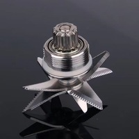 Vente en gros, blender électrique en acier inoxydable, appareil de cuisine en aluminium durable avec jus de fruits glacés, accessoires pour blender 8 lames