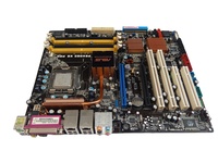 Untuk P5WDG2 WS PRO ATX Intel LGA775 775-pin 975X Workstation Motherboard dengan CPU Saluran Ganda