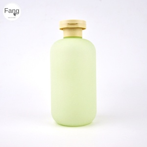 HDPE Soft Material Frosted <strong>Feel</strong> Fluffy Matte Empty Bottle Green Big Head Flip Cap Pressed Lotion Face Cream Face Mask Eye Cream - Product Image 6