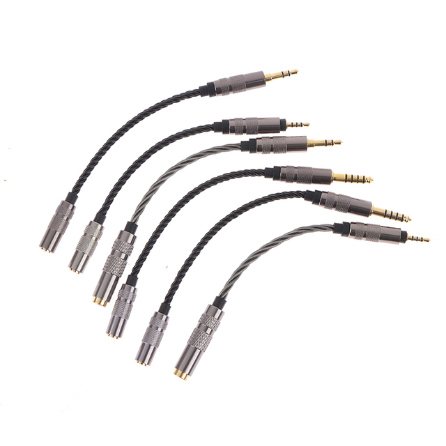 Audio Cable 2.5 Male to 4.4 Female Balanced Silver-Plating Cord 2.5mm/4.4mm to 3.5mm Adapter for Hifi MP3 Music Player