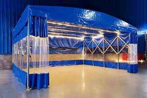 Fabricante Chino de Carpas de Almacenamiento Plegables para Exteriores, Resistentes al Viento, de PVC Ignífugo, de Construcción Rápida y Personalizadas - Product Image 2