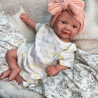 Poupées Bébé Reborn Réalistes en Silicone de 17 pouces, Modèle Vivienne, Poupées Souple et Lestée Souriantes, Certifiées CPC/CE