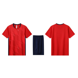 Ensemble de maillots de football personnalisés imprimés par transfert thermique 100% polyester, vêtements de sport à séchage rapide pour les clubs et les supporters, unisexe, toutes saisons - Product Image 3