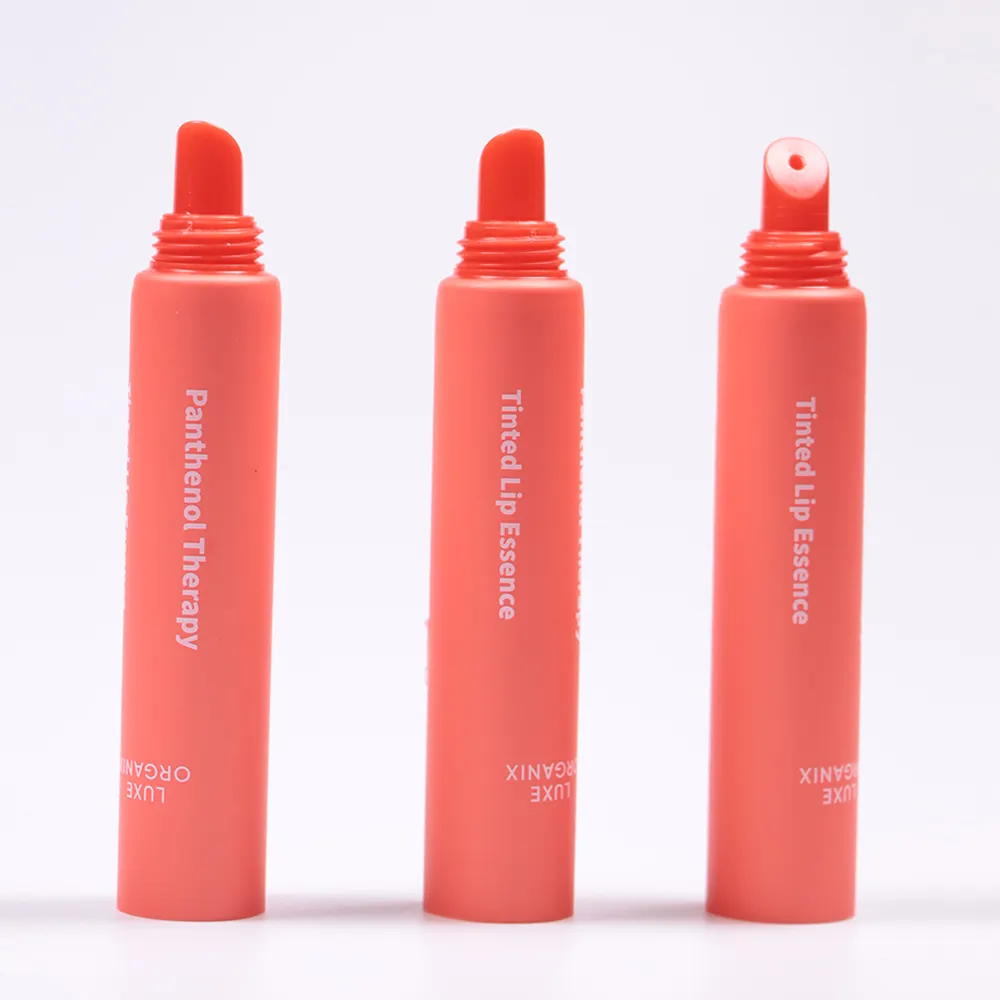 Logo personalizzato 10ml vuoto lucidalabbra rossetto tubo morbido balsamo per le labbra contenitori tubo di plastica per imballaggio crema per gli occhi