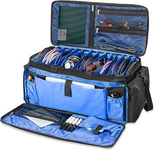 Échantillon gratuit sac organisateur de câble électronique-Portable voyage Double couches accessoires numériques électroniques pochette de rangement sacs - Product Image 6