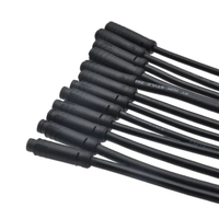 Connecteur circulaire M8 2-8 broches étanche IP67 extension de moteur de vélo électrique soudure industrielle encliquetable mâle femelle connecteur câble