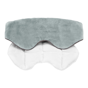 Máscara de ojos ponderada con calefacción Máscara de ojos ponderada de masaje con cuentas de vidrio Máscara de ojos con compresa fría ajustable Máscara de ojos para dormir - Product Image 1