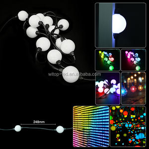 Lumière ponctuelle LED 24V RGB IP67 étanche en plastique <span class=keywords><strong>blanc</strong></span> chaud pour clôture de jardin et façade de bâtiment - Product Image 3